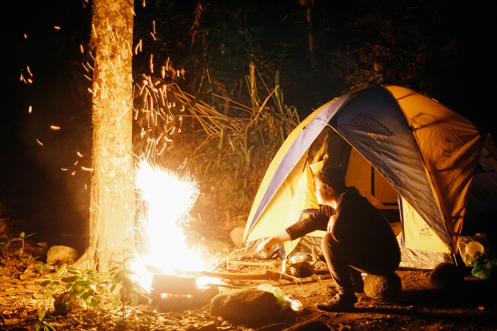 The things needed when camping for a long time